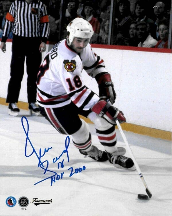 Denis Savard autographed 8x10