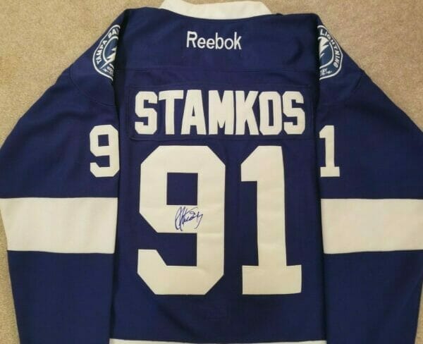 Steven Stamkos Signed Tampa Bay Lightning Jersey Autographed - Image 2